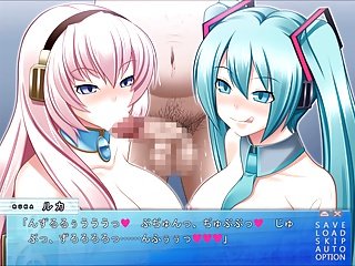 Tyrkysová idol je můj smegma čistič - Luka a Miku ( blow job )