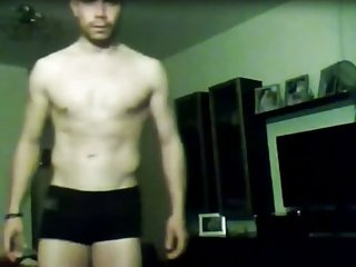 Sexy Beautiful Man With Athletic mehurček rit kamera