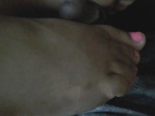 ebony footjob